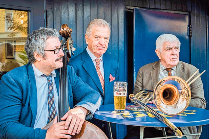 Das Josel-Trio mit Klaus Melem sowie Rudi Josel (80) und Manfred Josel (75). 