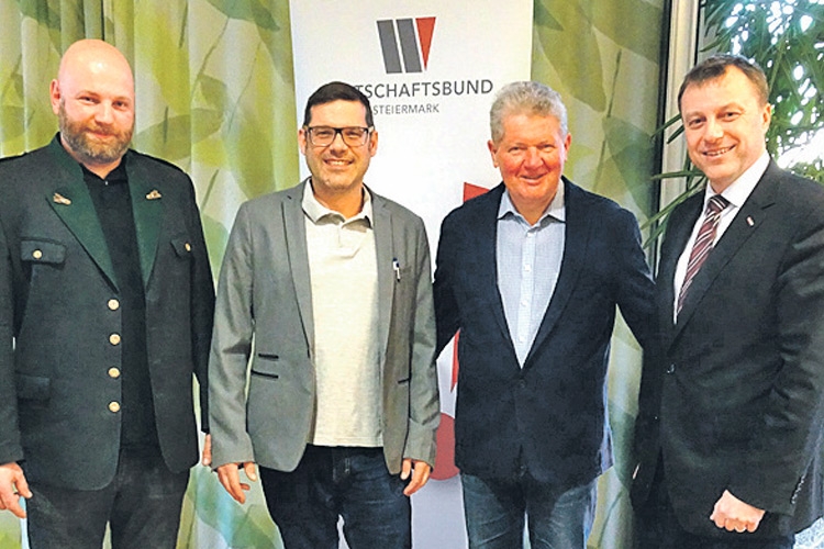 (v.l.:) Christian Weiss, Gregor Waltl, Wolfgang Lippe, Thomas Heuberger.