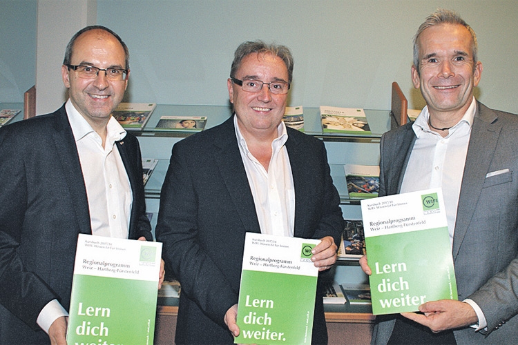 Mag. Andreas Schlemmer, Vinzenz Harrer und Heinz Vogel (von links).