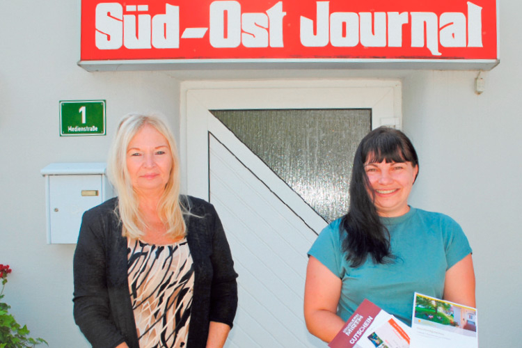 SOJ-GF Ulrike Krois mit Gewinnerin Renate Kleindl. 