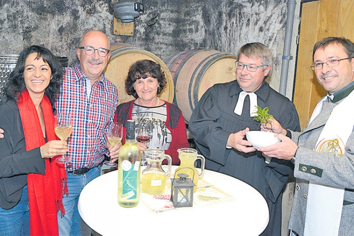 Das erste Martiniloben in Rechnitz mit der Weintaufe als Höhepunkt.