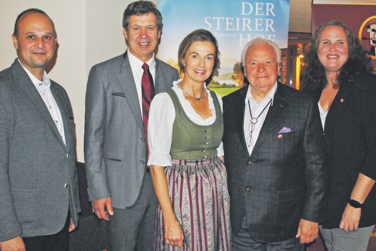 Mario Reiner (Marketing), Gunda &amp; Werner Unterweger (Steirerhof), Eckart Witzigmann und Palazzo-GFMichaela Töpfer.
