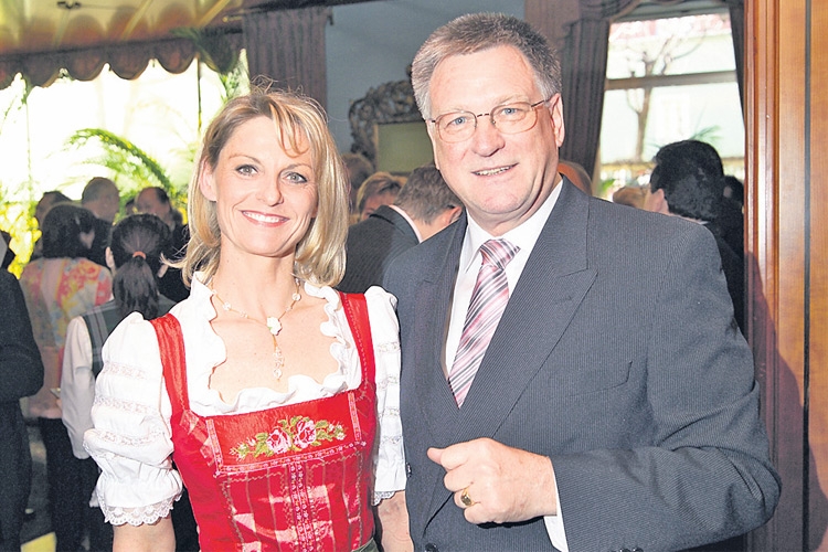 Die einstige Vizepräsidentin der WKO Steiermark Mag. Regina Friedrich mit ihrem einstigen „Chef“ Präsident Peter Mühlbacher.