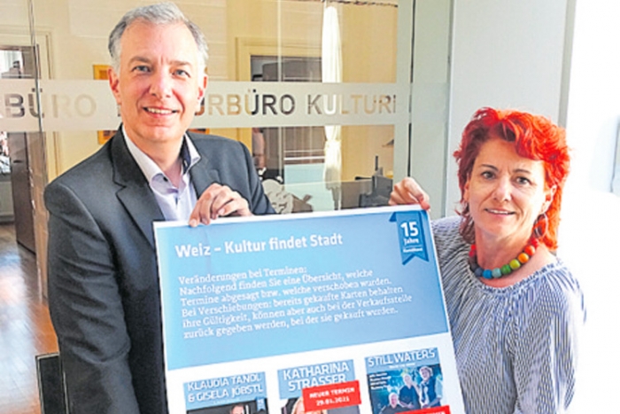 Kunsthaus-Leiter J. König &amp; VA-Managerin A. Kahr. 