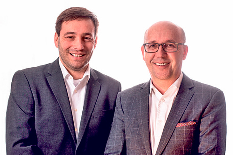 Die Haas-Geschäftsführer Stefan Theissl und Robert Fischer.