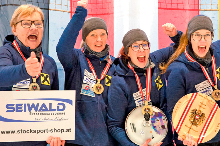 Das Damenteam des ESV Vornholz holte sich zum 7. Mal dem Staatsmeistertitel.