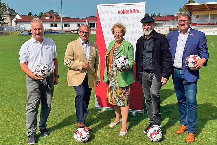 Die Präsidenten der ASKÖ-, ASVÖ- und Sport Austria-Landesverbände mit VH Bgld.-Präs. Verena Dunst und VH-Direktor Erich Fenninger.