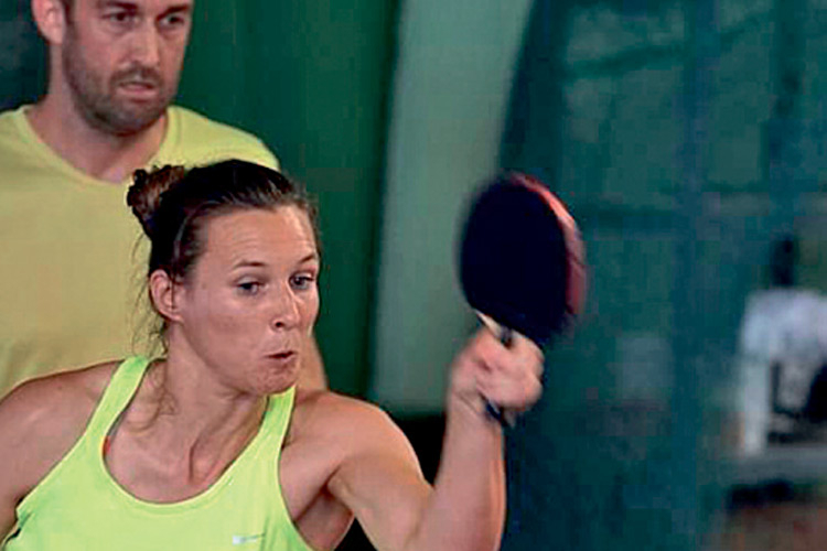 Martina Meißl gewann das­ ­Damendoppel und Mixeddoppel.